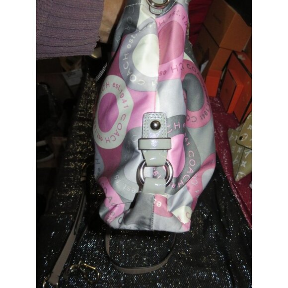 Coach Ashley Signature Snaphead Graphic Logo Carryall Satchel Crossbody 15504 - Picture 3 of 15